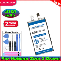 LOSONCOER 4100mAh Flight Battery For Hubsan Zino 2 Zino2 ZINO 2+ ZINO2+ Drone DIY Welding Batteries