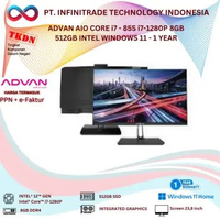 ADVAN AIO CORE i7 - 85S i7-1280P 8GB 512GB INTEL WINDOWS 11 - 1 YEAR