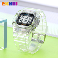 นาฬิกากีฬากลางแจ้งแบรนด์ Simplicity นาฬิกาข้อมือกีฬานักเรียนแฟชั่นโปร่งใสพร้อมนาฬิกาอิเล็กทรอนิกส์กันน้ำสำหรับผู้หญิง