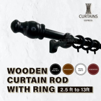 ]Wooden Curtain Rod / Curtain Rod / Curtain Rod / Wooden Curtain Rod / Curtain Rod