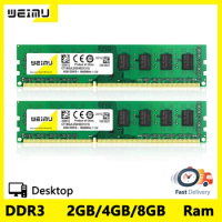 WEIMU DDR3 2GB 4GB 8GB Desktop Memoria Ram 1066 1333 1600Mhz PC3 8500 10600 12800 240Pin 1.5V DDR3 Computer Memory RAM UDIMM