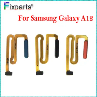 New For Samsung A12 Fingerprint Touch ID Home Menu Fingerprint Sensor Button Flex Cable For Samsung A12 Replacement Parts