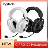 Logitech G PRO X 2 Lightspeed Wireless Gaming Headset Tri-mode Headphone 7.1 Surround Bluetooth/USB/3.5mm Aux for PC, PS5, PS4,