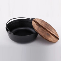 Japanese cast iron saucepan small pot special offer handmade Japanese pot stove wok panela 27 cm