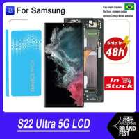 Tested 6.8'' AMOLED Display for Samsung S22 Ultra 5G LCD Touch Screen Repair Parts For Samsung S22 ultra 5G LCD Display
