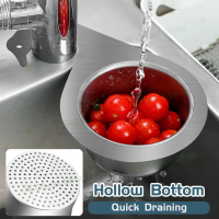 Stainless Steel Kitchen Swan Sink Drain Basket Hanging Strainer holder rack colander under sink wate