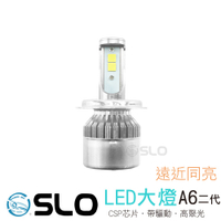SLO【二代A6 LED大燈】H4 HS1 車大燈 機車大燈 帶驅動 適用 many 雷霆 Smax 勁戰 JPUPU