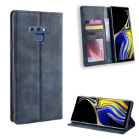 New For Samsung Galaxy Note9 Note 9 Case Wallet Flip Style Vintage Leather Phone Cover For Samsung Galaxy Note9 with Photo frame