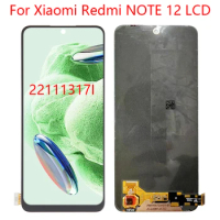 AMOLED For Xiaomi Redmi Note 12 lcd display touch panel screen digitizer Assembly for Redmi Note12 22111317I lcd 6.67''