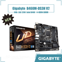 Gigabyte B460M-DS3H มาเธอร์บอร์ด V2 LGA 1200 4xDDR4 DIMM โดยใช้ Intel B460ชิปเซ็ต Micro ATX 128GB