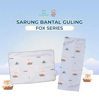 Omiland Sarung Bantal Guling Set Alpaca Fox Series Alpaca Cream