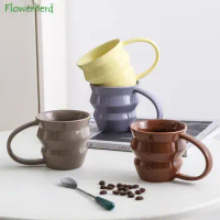 Tata Tea Coffee Cup with Handle High-gloss Creative Mug Companion Hand Gift Pure Color Simple Gift Home Office Coffee Couple Cup