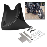 Motorcycle Universal Black Lower Chin Fairing Front Spoiler For Harley Sportster XL Fatboy Softai V-ROD Touring Glide All Model