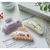 มีส่งด่วน !! [DELPH.STUDIO] กิ๊บติดชื่อไตล์เกาหลี  ขนาด 9 cm ติดชื่อฟรี คําแนะนําการขายที่ร้อนแรงในเ