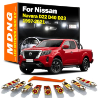 MDNG Canbus LED Interior Light Kit For Nissan Navara D22 D40 D23 1997-2008 2009 2010 2011 2013 2014 2015-2021 Car Accessories