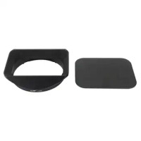 Haoge LH-S20B Bayonet Square Metal Lens Hood Shade with Cap for Sony FE 20mm F1.8 G SEL20F18G Wide Angle Prime Lens