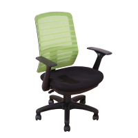【DFhouse】提克斯電腦辦公椅-附可折扶手(綠色)
