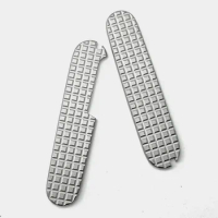 TC4 Titanium Alloy Knife Handle Patches Replacement For 91mm Victorinox Swiss Army Knives Scales Grip DIY Make Accessory Parts