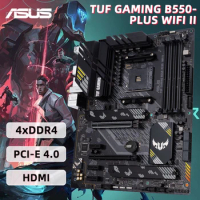 ASUS AMD AM4 Motherboard TUF GAMING B550-PLUS WIFI II ATX 4xDDR4 DIMM 128GB Supports for Ryzen 5 5600 5600G 5700X 5800X 5800X3D