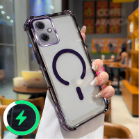 เหมาะสำหรับ Redmi 13c 14c 14R 4g 5G POCO C65 4g POCO M6 M7 เคสใสแบบนิ่มกันกระแทกมุมทั้งสี่พร้อมการชา