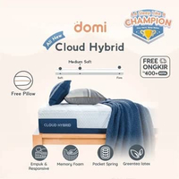 Domi Cloud Hybrid Mattress 28cm / Kasur Pocket Spring Green Tea Latex / Open-Cell Memory Foam 200 x 