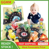 LZD elfish kids Toys for 1 Year Old Boy Birthday Gift - 6 Pcs Infant Play Toy Trucks Set with Playmat &amp; Storage Bag, Learning Toys for 1  Year Old, Toddler for Baby Age 12-18 Months