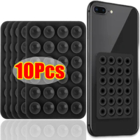 10/1Pcs Suction Cup Mat Multifunctional Silicone Suction Phone Holder Square Anti-Slip Single-Sided Case Mount on Wall Mirror