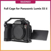Lumix S5ii Camera cage for Panasonic Lumix S5 Mark ii S5M2 DSLR Expansion Frame Bracket Video Vlog Shooting Rig Kit with Handles