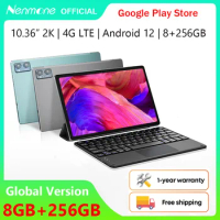 Super New Tablet 10.36 inch Android12 Helio G85 8GB RAM 256GB ROM Dual SIM Card 4G Phone Call 2 In 1 Tablet Laptop With GPS 16MP