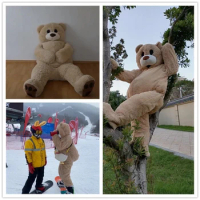 Dancing Bear Mascot Costume Funny Bar Wearable Walkabout Cartoon Doll Set Teddy Bear Mardi Gras Party Fun Decorations