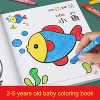 107 Pages Cute Coloring Books For Kids Painting Book Learn To Draw Animals Kawaii School Supplies Christmas Gifts For Children