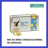 BIO-D3 800IU CHOLECALCIFEROL 80 CAPSULES