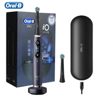 Oral-B IO9 Electric Toothbrush Rechargeable 3D Teeth 7 Modes Ultimate Clean Replacement Brush Head Magnetic Charging Travel Case