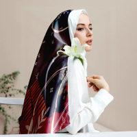 Amthalu Hijab Voal Branded - Hijab Voal Motif - Hijab Voal Printing Premium - Hijab Voal Motif Abstr