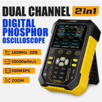 FNIRSI DPOX180H Handheld Digital Oscilloscope Dual Channel 20M Signal Generator 180MHz Bandwidth 2.8inch IPS Screen Display
