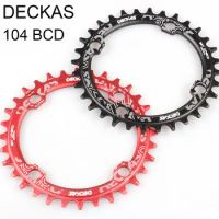 DECKAS 104BCD Chainring 34T 32T Narrow Wide Coroa 104bcd 38T 36T Single 104 BCD Chain Ring 34 36 Teeth for 12/11 Speed Bicycle