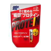 【Ajinomoto 味之素】「aminoVITAL」【胺基酸乳清蛋白】檸檬/10pcs(味之素 胺基酸 乳清蛋白 健身 BCAA)