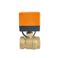 DN32 Electric Ball Valve With Motor 3-Wire Brass Motorized Ball Valve Electric Drive Crane 220V 24V 12V Water Valves