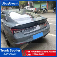 UBUYUWANT For 2020 2021 Hyundai Elantra Avante CN7 LIP SPOILER ABS Rear Wing Exterior Parts Rear Tail Wing Spoiler Decoration
