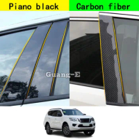 Car PC Material Pillar Post Cover Door Trim Window Molding Stickers Plate Accessories Decoration For Nissan Terra 2018 2019-2023