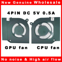 Laptop CPU GPU Cooling Fan Cooler Radiator for Acer Nitro 5 Series AN515-55 AN515-44 AN517-52 DC28000QDF0 5V 4 pins