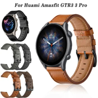 22 20mm Leather Bracelet For Amazfit GTR 3 Pro Strap For Xiaomi Amazfit GTS GTR2/GTR 2e/GTR 4/3/GTR 42 47mm Watchbands Accessory