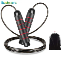 Adjustable Ball Bearings Jump Rope Exercise Gym Crossfit Fitness Training Equipment Speed Skipping Rope With Carry Bag