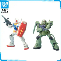In Stock Original BANDAI GUNDAM HG HGUC 1/144 RX-78-2 ZAKU GUNDAM Model Assembled Robot Anime Figure Action Figures Toys