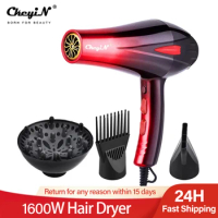 1200W Professional Powerful Hair Dryer Fast Heating Hot And Cold Adjustment Ionic Air Blow Dryer with Air Collecting Nozzel 220V