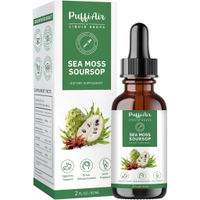(ffxpiu) PUFFIAIR Soursop(Graviola) & Sea Moss Liquid Drop for Cell port & Regeneration Immune Boost