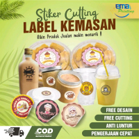 STIKER CUTTING/ STIKER THANKYOU/STIKER KUE KERING/STIKER PRODUK