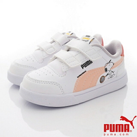 ★PUMA運動童鞋-史努比聯名休閒鞋375741-02白粉(寶寶段)