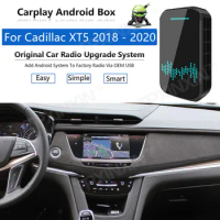 Upgrade Radio Carplay Android Auto Audio For Cadillac XT5 2018-2020 Apple Wireless AI Box Car Multimedia Player GPS Navi unit