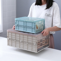 透明書箱可折疊收納箱學生裝書本用的收納盒神器家用儲物整理箱子
